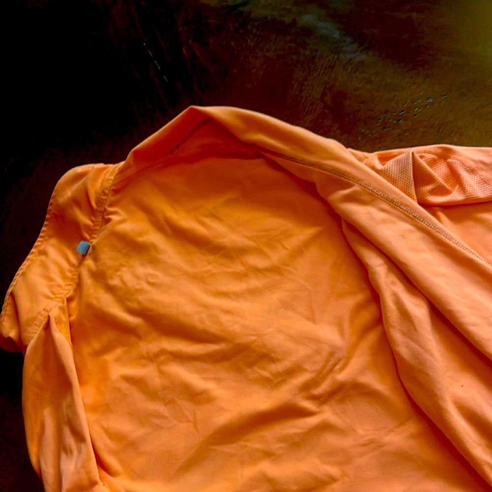 Nike Dri-Fit 1/4 Zip Running Top // Men’s Small // Pastel Orange - Picture 3 of 7